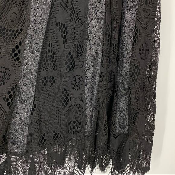 Foxiedox Maisie Black Lace High Neck Dress Size 6 NWT Knee Length Wedding Formal - Picture 7 of 11